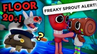 I CAUGHT A FREAKY SPROUT! playing as Pebble in Dandy's World (Floor 20+ run!)