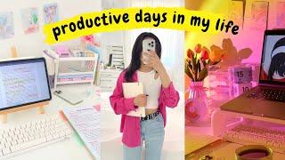 72 HR productive study vlog  exam prep, aesthetic setup, self care & packages 