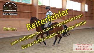 F73 Anfängerfehler die Reitern auf Pferden & Ponys durch falsche Reiterhilfen passieren. Zügelfehler