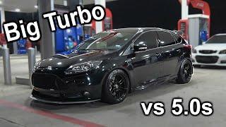 Big Turbo Focus ST surprises 5.0s on the street