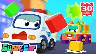 Police Cartoons & MORE | Toy Blocks Everywhere | Best Cars Cartoons | Kids Cartoons & Kids Songs