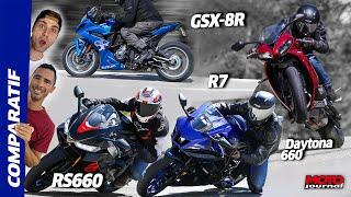 COMPARO#13 - Triumph Daytona 660, Yamaha R7, Suzuki GSX-8R, Aprilia RS660