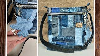 We turn a gorgeous hand-made canvas from denim scraps into a super product!