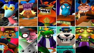 All Boss Fights (No Damage) Crash Bandicoot Playstation One Games [4K 60FPS PS1]