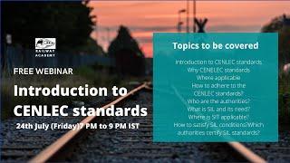 Free Webinar  Introduction to CENELEC Standards