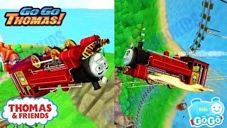 Victor the Red Engine Spinning Crazy Speed - Roaring Falls Racing! Thomas and Friends: GoGo Thomas