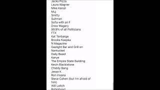 Current list of everyone Dave Portnoy hates!