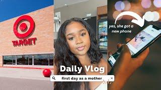 daily vlog: first day as a "mother"