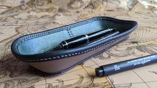 Tutorial--Making a leather pen tray (PDF Pattern)--Lavantia Atelier