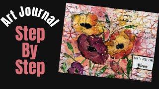 NAPKIN JOURNAL Mixed Media Art Journal Tutorial #artjournal #mixedmedia