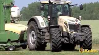 Lohnunternehmen KAHTS / Krone BIG X 580, Krone BIG MF, Massey Ferguson. Gras häckseln 2015