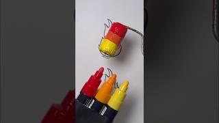 Flame with Acrylics vs Paint Markers!  || What’s your Fav?  #easyart