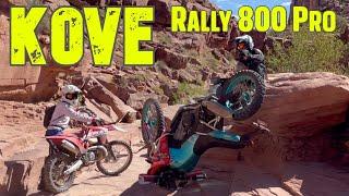 Kove Rally 800X - Big Crash in Moab