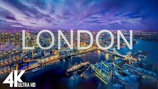 FLYING OVER LONDON (4K UHD) - Relaxing Music Along With Beautiful Nature Videos - 4K Video Ultra HD