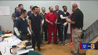 Inmates learn roofing skills at Chesterfield County Jail