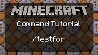 Minecraft Command Tutorial: Learning How to Use /testfor in Minecraft  | 1.12.2 | pre-1.13