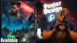 Sports Poster Design Tutorial - Ibis Paint X Android/iOS