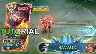 SAVAGE HOW TO PLAY HAYABUSA LIKE PRO ( full toturial )-Mobile Legends