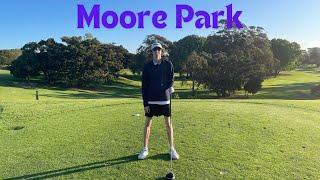 Completing the front-nine at Moore Park Golf Club