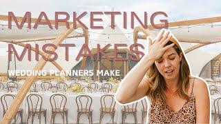 These marketing mistakes might be KILLING your wedding biz!