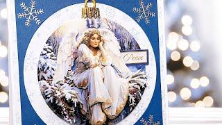 Christmas Angel 3D Die Cut Decoupage Card