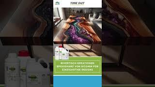 Rivertisch Kreationen Epoxidharz von Sicomin für einzigartige Designs  Instagram Reels Video