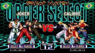 JOKER vs CALIBRE  Great Match!  KOF 2002