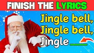  Best 25 Christmas Songs EVER | Finish the Lyrics Challenge!  | QuickQs