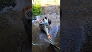 Cleaning a Stihl FS55R after a service #shorts @machinesnmetal