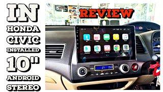 Old civic android stereo with full hd IPS display Display#abhisheksoodcaraccessories#