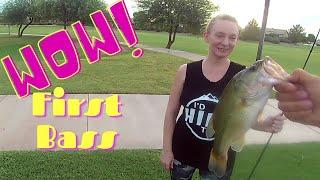 Bass Fishing with a Wacky Rig Wife's First Bass