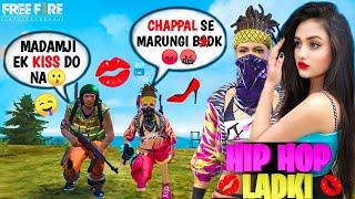 HIMACHAL Random HipHop Pro LADKI ने diya NUMBER Jab Headshot से Kiya Sabko FINISH -Garenafreefire