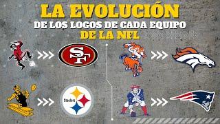 La EVOLUCIÓN de los LOGOS de los EQUIPOS de la NFL