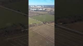 Super Cub vs Train