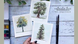 Watercolor Trees | How to Paint Trees | Beginner Watercolor