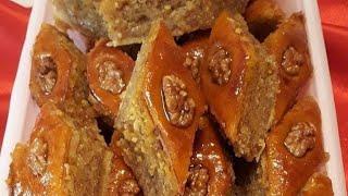 Невероятно вкусная Азербайджанская пахлава с грецкими орехами.