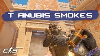 CS2 Anubis - EVERY T-Side Smoke in UNDER 2 MINUTES!