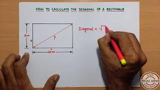 How to Calculate Diagonal of a Rectangle (Gunia Kaise Nikale)