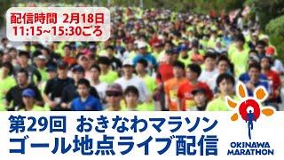 第29回おきなわマラソン2024　ゴール地点ライブ配信