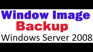 Windows Image Backup in windows Server 2008