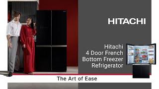 Hitachi 4 Door Refrigerator French Bottom Freezer | The Art of Ease