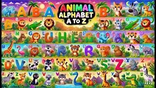 Alphabet Animals Sing Along | Fun Musical Adventure with Singing Animal