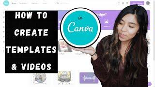 HOW TO create TEMPLATES & VIDEOS in CANVA #realtor #realtorlife #socialmedia