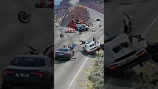 Realistic Highway Car Crashes #53