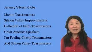 District 101 Toastmasters - Vibrant Club March Broadcast with Yifang Xu