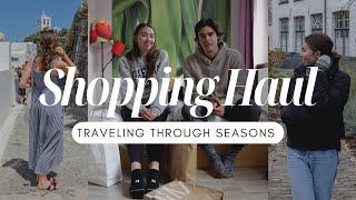 WARDROBE TRANSITION HAUL // shopping for a capsule wardrobe while traveling full-time!