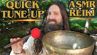 ASMR REIKI + Singing Bowl Combo | Quick Tune-Up Sound Vibrational Alignment & Energy Healing