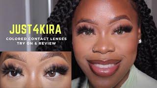 COLOR CONTACTS YOU NEED! | BROWNS + HAZEL | FT. JUST4KIRA