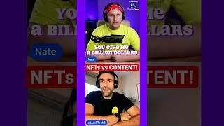 NFTs vs CONTENT! NFT Nate drops his mic #shorts #nft #web3 #crypto #trading #content #degenerate