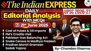 Indian Express Analysis | 21st June 2025 | The Indian Express Newspaper Analysis #news